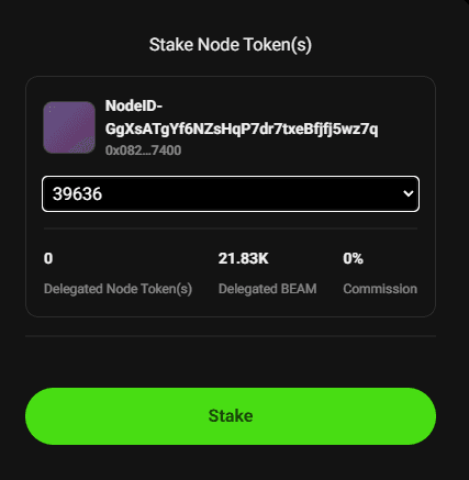 Stake Node NFT